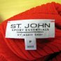 St. John Sport By Marie Gray Orange/Red Sleeveless T-Neck