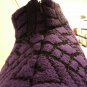 St. John Collection Purple and Black Long-Sleeve Sweater w/ Mock T-neck - Size P