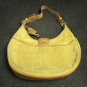 Authentic COACH Tan Suede Shoulder Bag with Tan Leather Accents, No. D04Q-7559