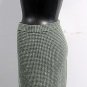 St. John Forrest & Light Green Hounds Tooth Check Santana Knit Skirt Size 6