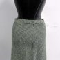 St. John Forrest & Light Green Hounds Tooth Check Santana Knit Skirt Size 6