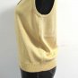 St. John Basics Marie Gray Gold Shimmer Metallic Santana Knit Sleeveless Top L