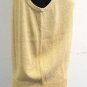 St. John Basics Marie Gray Gold Shimmer Metallic Santana Knit Sleeveless Top L