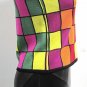 St. John VTG Style Santana Knit Multi Color Blocks Sleevless Top Size P