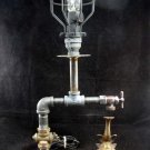 Industrial Steampunk Handmade Re-purposed Spout & Fish Table Lamp