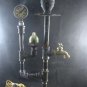 Handmade Industrial Steampunk Re-purposed Sprocket & Gauge Lamp