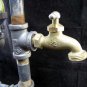 Handmade Industrial Steampunk Re-purposed Sprocket & Gauge Lamp