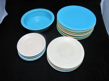 Vintage Fiesta Ware - 18 Assorted Pieces in Original Colors