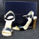 Larissa Black Vachetta Heels from the Ralph Lauren Collection Sz. 8.5B