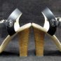 Larissa Black Vachetta Heels from the Ralph Lauren Collection Sz. 8.5B