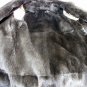 Vintage 3/4 Dark Brown and Beige Nutria / Coypu Fur and Wool Coat 39" Long