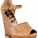 Sam Edelman "Javi" Suede Wedge Platform Sandals Size 10
