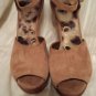 Sam Edelman "Javi" Suede Wedge Platform Sandals Size 10