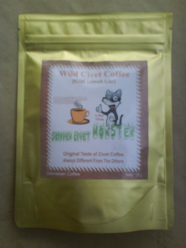 Civet Coffee Wild 100% Authentic Powder Kopi Luwak 100gr 3,5oz