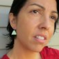 Minimalist Gold Anodized Titanium Triangle Earrings