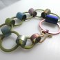 Beautiful Titanium Step-Down Bracelet Rainbow Anodized One Size Fits Most