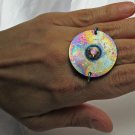 Anodized Titanium Nebula Ring Out of This World Size 7.5 One-Of-A-Kind