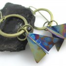 Tri-Circle Nebula Anodized Titanium Earrings
