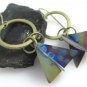 Tri-Circle Nebula Anodized Titanium Earrings