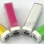 2600mAh Power Bank Charger Lipstick Portable Emergency External Battery Charger