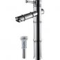 12" bamboo style chrome polished brass parts faucet with matching pop up drain