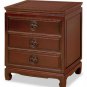 solid rosewood night table end table wine cherry long life carving