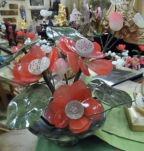 Jade lotus arrangement