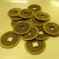 Chinese brass lucky coin - feng shui 9 pack