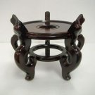 11.5" wood round fishbowl stand cherry base with legs.  we have all sizes.