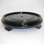 6.5" round wood flat stand cherry base.  we have all sizes.
