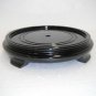 6.5" round wood flat stand cherry base.  we have all sizes.