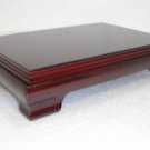 7" x 10" wood rectangle stand cherry base.  we have all sizes.