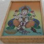 India Wooden ganesh box hand Carved