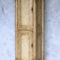 20" Antique White Stained Linen Tower Cabinet w/ scroll design