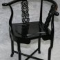 rosewood corner chair cherry stain with fish carving