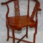 rosewood corner chair honey stain with long life carving