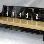 Chinese Black mother-of-pearl sofa with thick gold cushion Asian