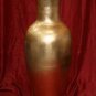 gold leaf vase 36" porcelain fishtail vase