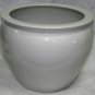 Solid White porcelain fishbowl 18" wide