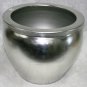 Solid silver leaf porcelain fishbowl 16" wide