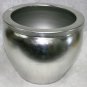 Solid silver leaf porcelain fishbowl 18" wide