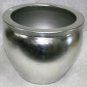 Solid silver leaf porcelain fishbowl 18" wide
