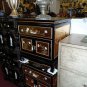 Gold leaf night table end table night stand