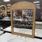 24" plain design mrror honey stain
