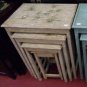 Chinese Old water grass design nest of table set of 4