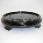 4" round wood flat stand cherry base.  we have all sizes.