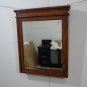 30" Medicine cabinet bathroom  Light Teak stain w/ shelves w/ mirrored door