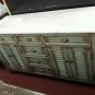 60" Aqua washed bathroom double vanity sink white marble cottage style