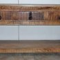 53" Solid Wood 3 Drawer TV Cabinet / Concole From India w/ Metal Hardware