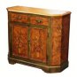 Chinese Flowers design cut corner Cabinet